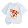 Kids Boys Girls 100% Cotton Crew Neck Short Sleeve T-Shirt, Adorable Flying Cartoon Puppy Print Casual Soft Summer Tee for Little Children Daily Wear