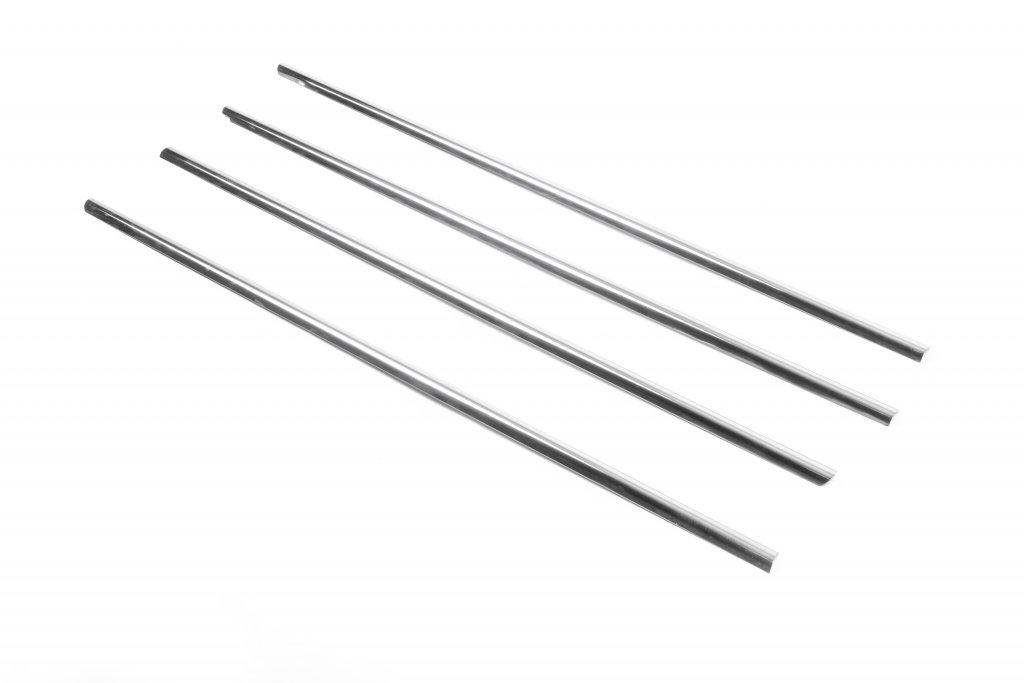 Vinduskant (4 stk, rustfritt stål) OmsaLine - Italiensk rustfritt stål for Dacia Logan MCV 2013-2020