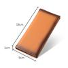 Genuine Leather Long Wallet for Men Slim Cowhide Retro Business Card Holder Large Capacity Bifold Purse