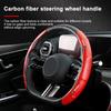 Non-Slip Universal Carbon Fiber Car Steering Wheel Cover for Skoda Octavia 1 2 3 A4 A5 MK2 Kodiaq Superb 3 Rapid Fabia 1 Car Styling