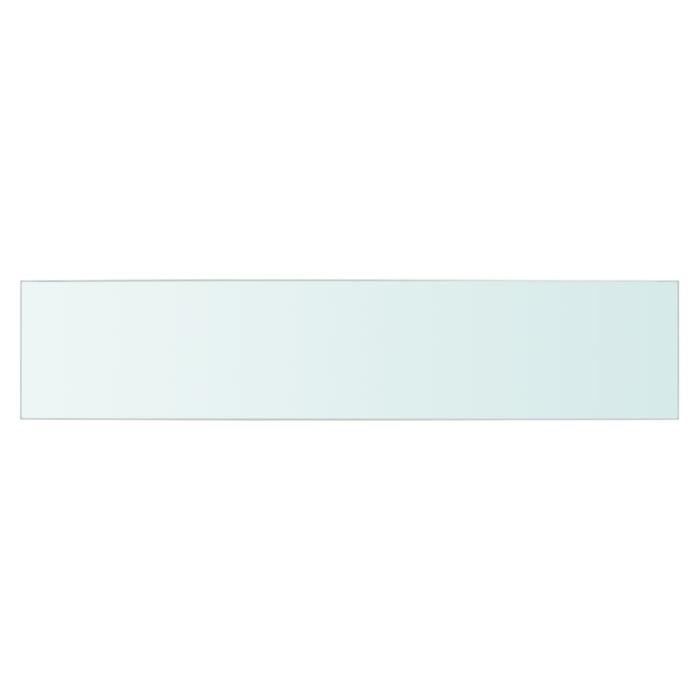 VidaXL Panneaux d'étagère 2 pcs Verre Transparent 70x15 cm