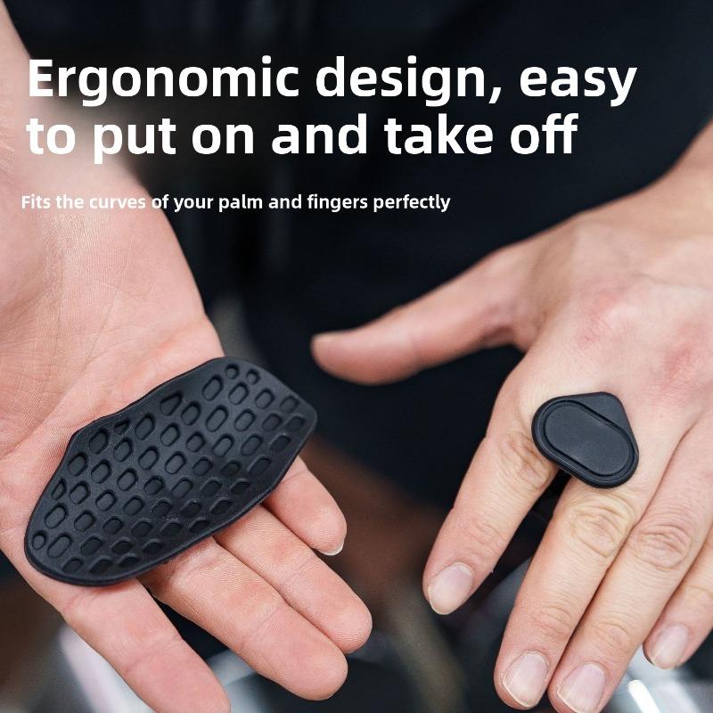 Fitness Anti-slip Silicone Palm Pads, Hanging Bar Equipment Hand Guards, Weightlifting and Iron Lifting Grip Strength Anti-drop Hand Pads