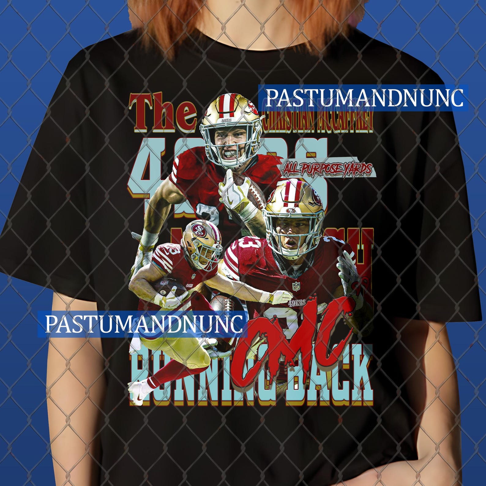 Limited Christian Tee McCaffrey T-Shirt Sports DTG Print Graphic Shirt Gifts Unisex Youth  Design Wear Retro Bootleg Vintage Bestseller 3XL