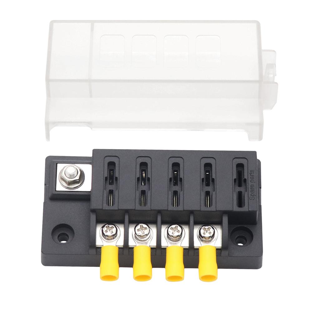 4-Way Compact  Fuse Box with Single Input and 4 Outputs