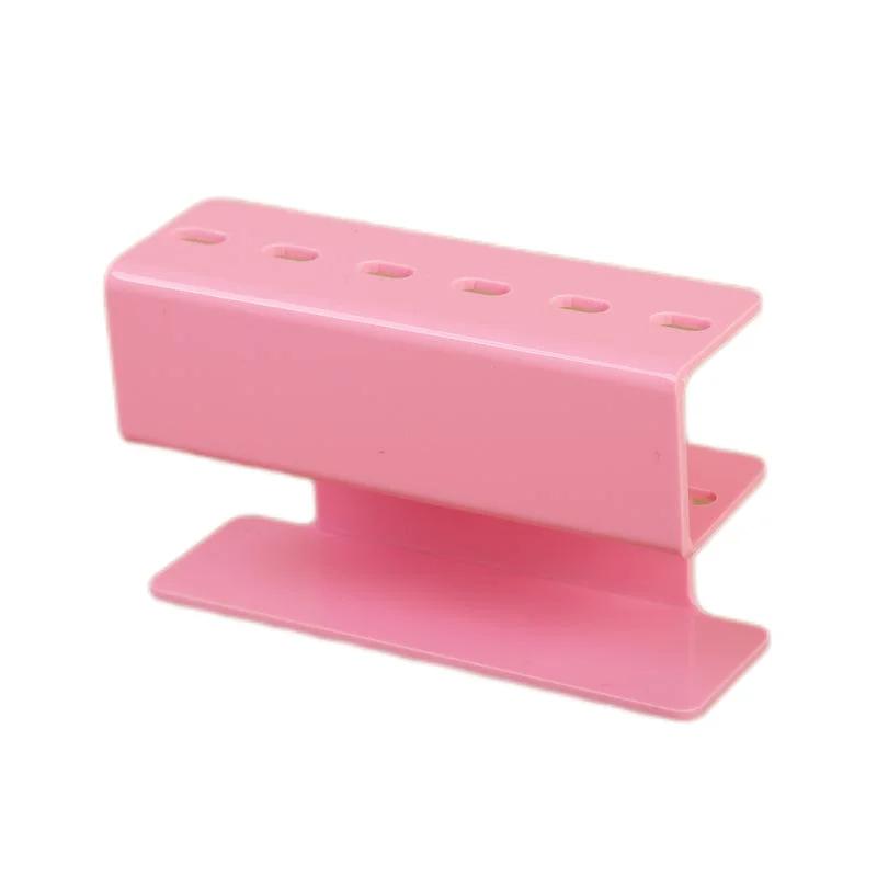 

Acrylic Eyelash Tweezer Storage Holder Set of 6 Durable Makeup Tools with Convenient Stand Shelf for Eyelash Extensions розовый