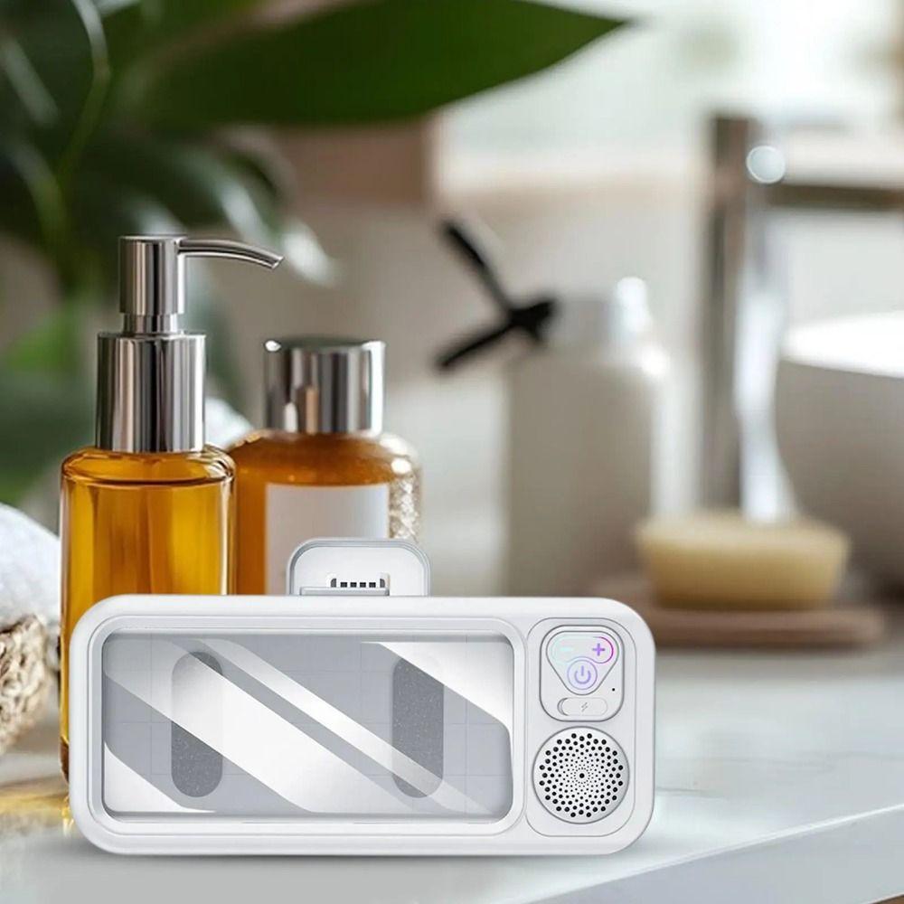 Anti-Fog Long Playtime Wireless Shower Speaker Waterproof Bathroom Phone Case Speaker Bathroom