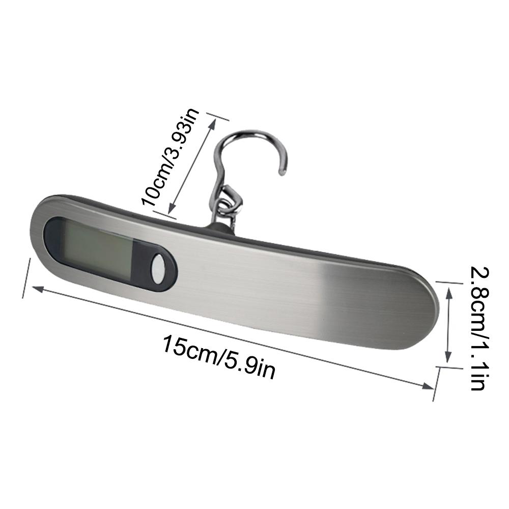 Portable Scale Digital LCD Display 110lb/50kg Electronic Luggage Hanging Suitcase Travel Weighs Baggage Fishing Scale with Hook