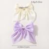 BABY BOWS 4Pcs/lot Solid Bowknot Hair Clips for Women Girls Ribbon Hairpins Handmade Barrettes Headwear Hair Accessories Set
