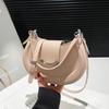 Textured bag women's large-capacity fashion niche women's shoulder messenger bag versatile underarm saddle bag