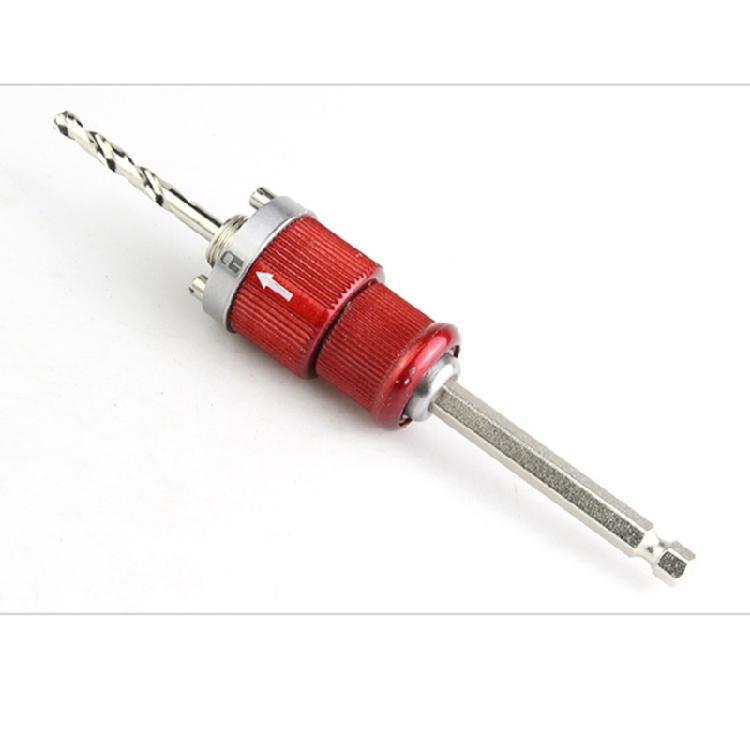 Universal Hex Handle Arbor with Quick Release Mechanism Suitable for 38mm+ Bi Metal&Pipe Cutter High Efficiency Drilling