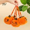 Funny Pumpkin Gifts Halloween Plush Keychain, Cute Spooky Stuffed Toy Pendant for Bag Aesthetic Accessories Keys, Soft Mini Doll Hanging Ornament