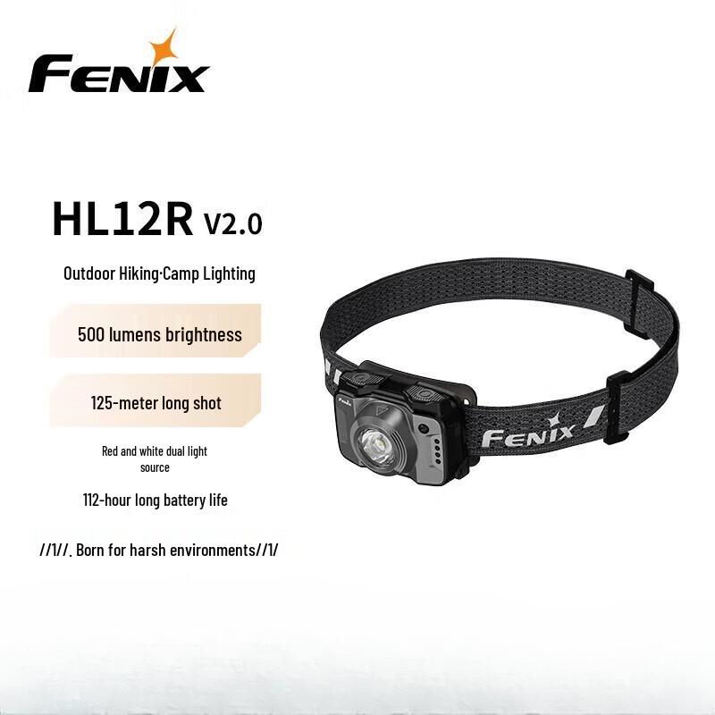 

FENIX HL12R V2.0 Lightweight Rechargeable Headlamp