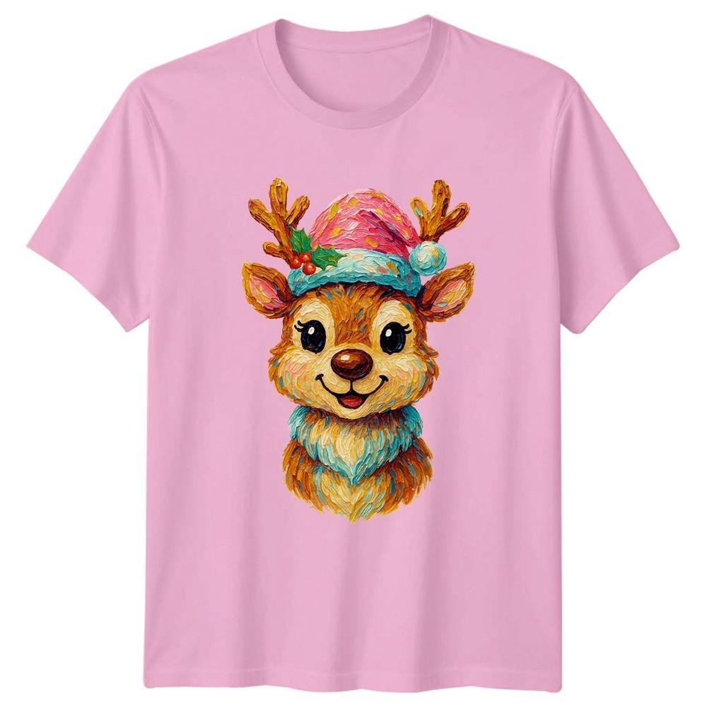 Reindeer Christmas Holiday Unisexs TShirt Unisexs Tee Graphic Unisex Top