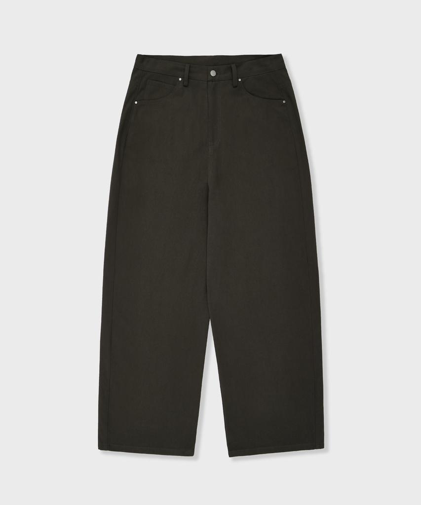 GLW Cotton Curved Pants Charcoal