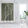 Waterproof fabric shower curtain Bathroom curtain accessories 180x200 Bath curtain for shower 240*200 nordic boho decor 240x200