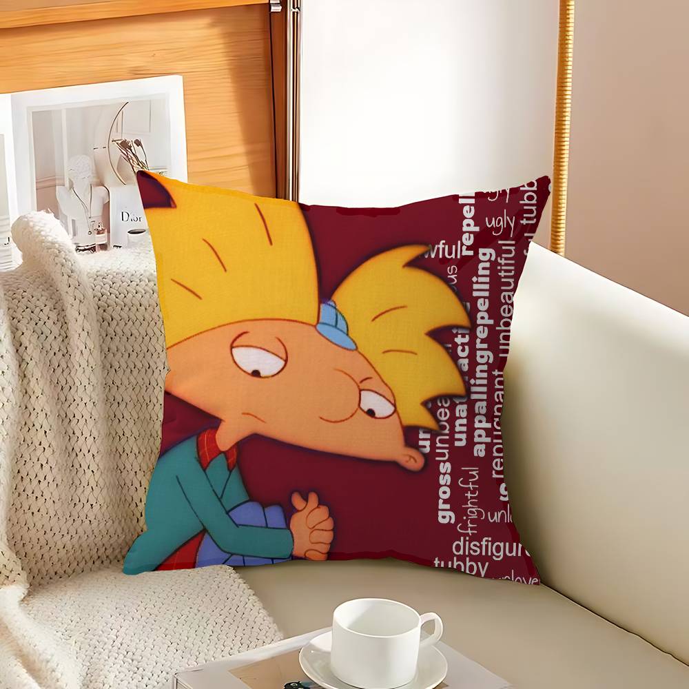 Cartoon Hey A-Arnold Cool Pillow Anime Pillow Sofa Bed Head Pillow Cover Cushion Cover 45x45 cm Fashion
