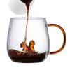 3D Animal Coffee Mug 380ml Transparent 3D Animal Borosilicate Glass Drinking Cups Portable Coffee Cups for Cold & Hot Drinks