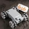 Technical MOC EV3 Mecanum Wheels 4WD electric building block RC Vehicle Universal Omnidirectional Tires Educational Toys Gifts