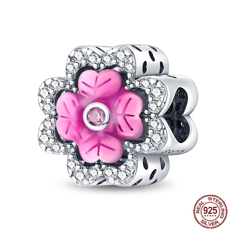 Fit Qikaola Original Bracelet Copper Flower Bird Series Charms Beads For Women Fashion Diy Jewelry Gifts Making