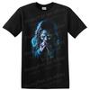 Artistic Horror T Shirt Creepy Character Blue Disturbing Visuals Unique Tee