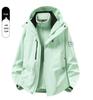 Camel Unisex 3-in-1 Mountaineering Jacket: Graphene-Lined, Windproof, Waterproof, and Warm, New Style, Two-Piece Set.