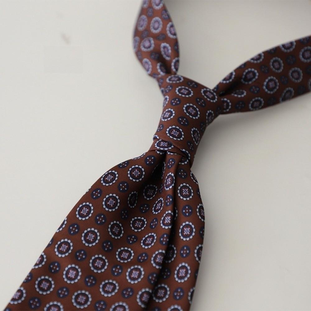 

9cm Width Paisley Necktie Formal Luxury Neck Ties New Printed Neckties Daily Wear Style D