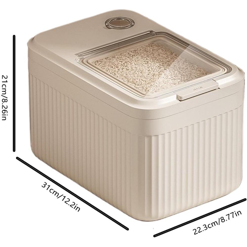 Dog food storage containers, airtight storage boxes for pet treats, semi-transparent dry food storage bins Pack of 1 бежевый
