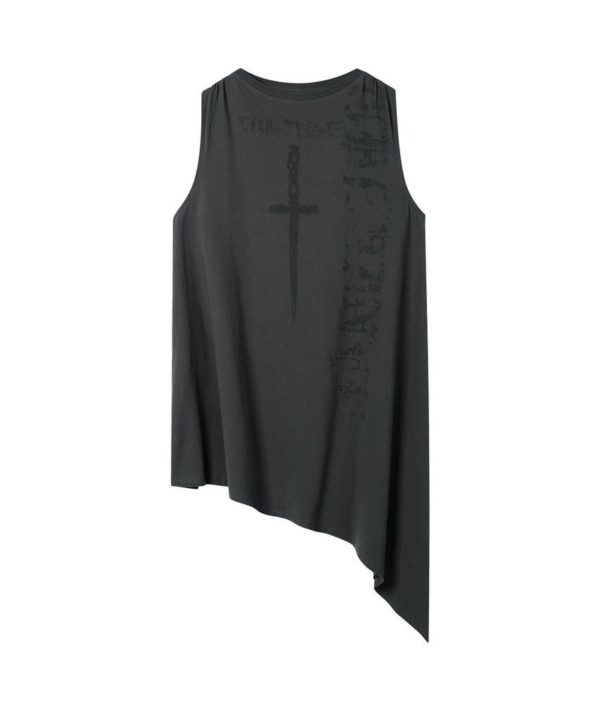 The Vinyl House Unbalance Layered One-Piece (W) Charcoal