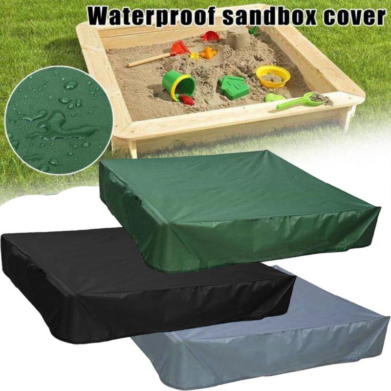Copertura Quadrata da Giardino Resistente per Sabbiera Verde per Bambini Impermeabile Antipolvere