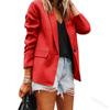 Women's Casual Open Front Cardigan Long Sleeve Button Work  Jacket Coat