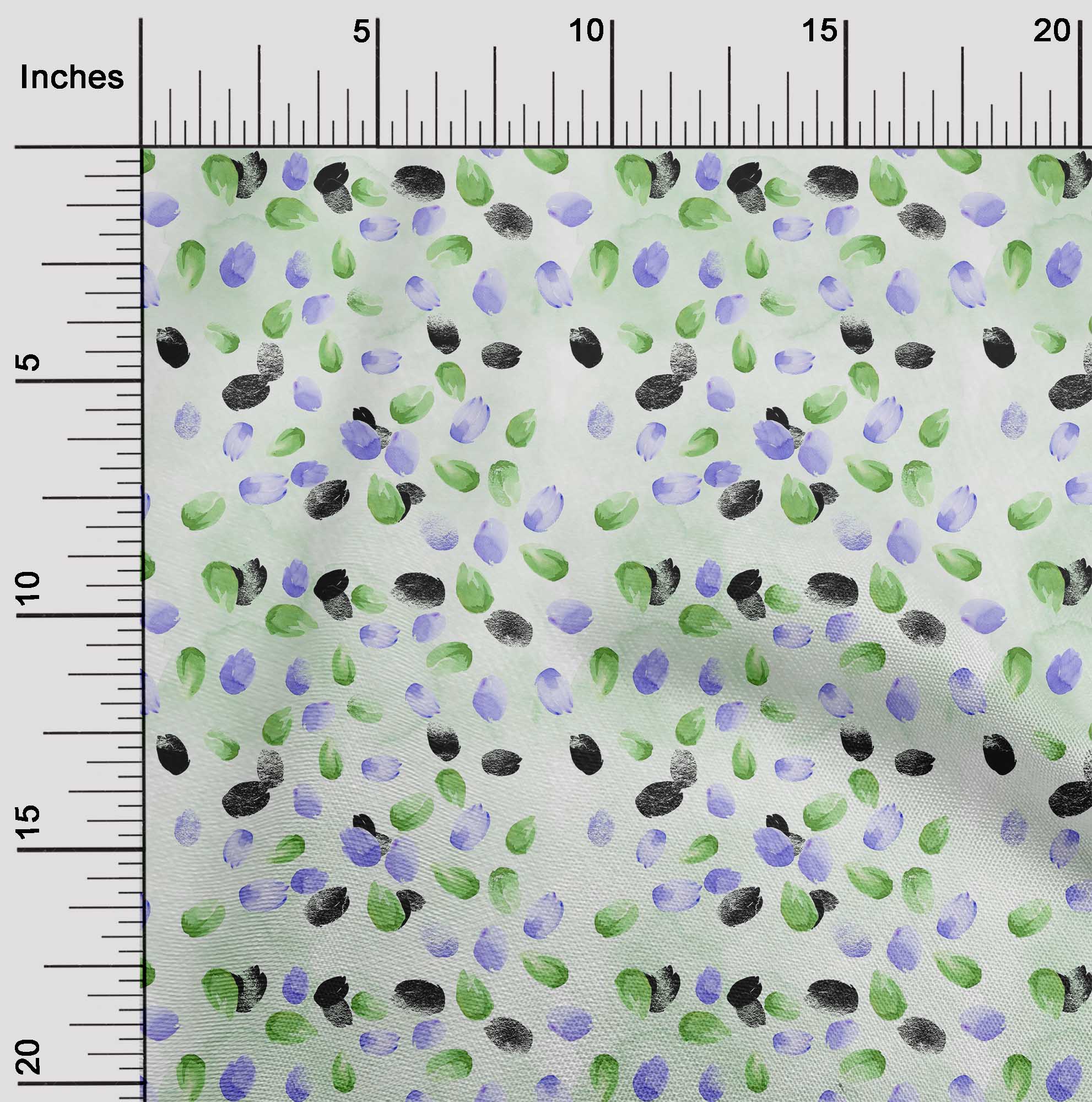 

Тканина oneOone Cotton Flex Green Мазок пензля Акварельна тканина для пошиття друкованої тканини для рукоділля у дворі 40 дюймів 42 Inch Wide - Viscose Chiffon світло-зелений колір