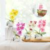 Artificial Flower Simulation Butterfly Orchid Potted Bonsai with Pot Creative Fake Potted Plants Simulated Silk Flower Decor