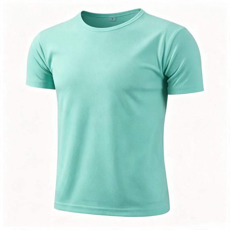Men's Solid Color Mesh Quick Drying T-shirt Round Neck Short Sleeved Sports Top Summer Fitness Running Casual Base Shirt Unisex
