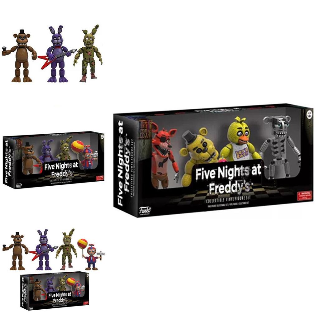 Atemberaubende 4 Stück Five Nights At Freddy's Pizza Simulator Actionfiguren für die ultimative Sammlung