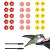 10pcs/set Flower Shape Hummingbird Feeder Replacement Light Weight Easy To Install Bird Feeding Parts Hummingbird Drinker Parts