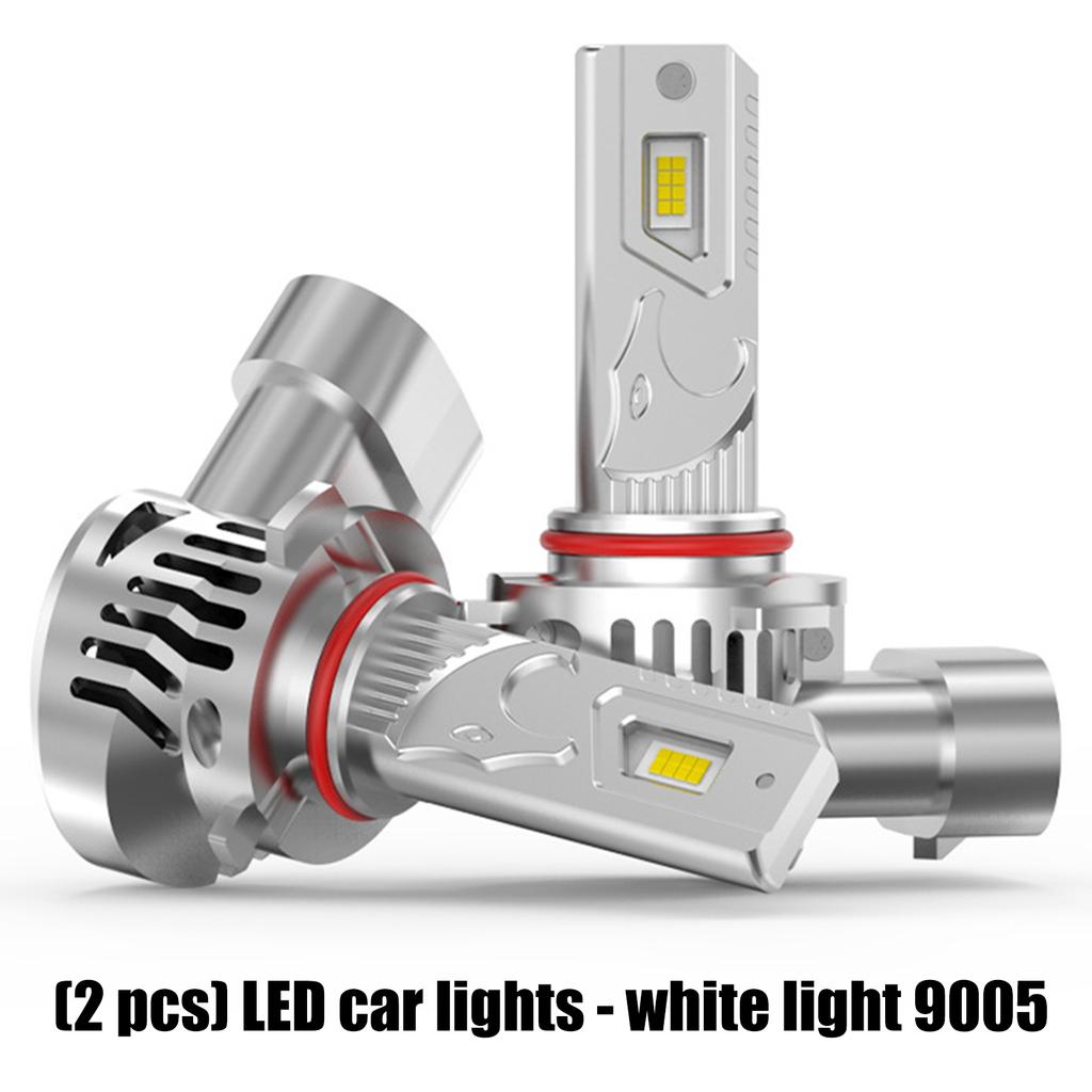 2pcs 9005 LED Auto Bulbs Bright Illumination Energy Saving Tech Universal Vehicle Application Efficient Heat Dissipation