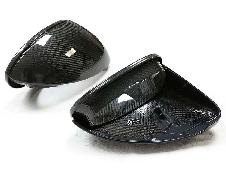 Porsche Cayenne 9Y1 Carbon Fiber Rearview Mirror Cover Replacement