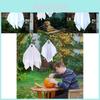 Whimsical White Ghost Hanging Decoration For Spooky Haunted House Halloween Decor