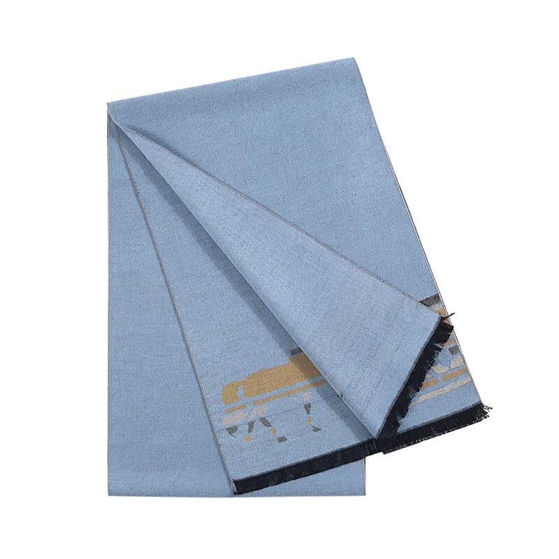 WENSLI Leading Horse Silk Velvet Scarf Shawl