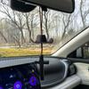 Love Cross Car Ornament Cowboy Hat Rearview Mirror Decoration  Fashionable Accessories