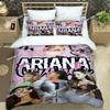Sängerin Ariana Grande Bettwäsche-Sets exquisites Bettwaren-Set Bettbezug Bettdecke-Set Bettwäsche-Set Luxuriöses Geburtstagsgeschenk