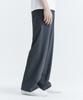 WHOLOVESART Unisex Essential Wide Elastic Waist Slacks Gray