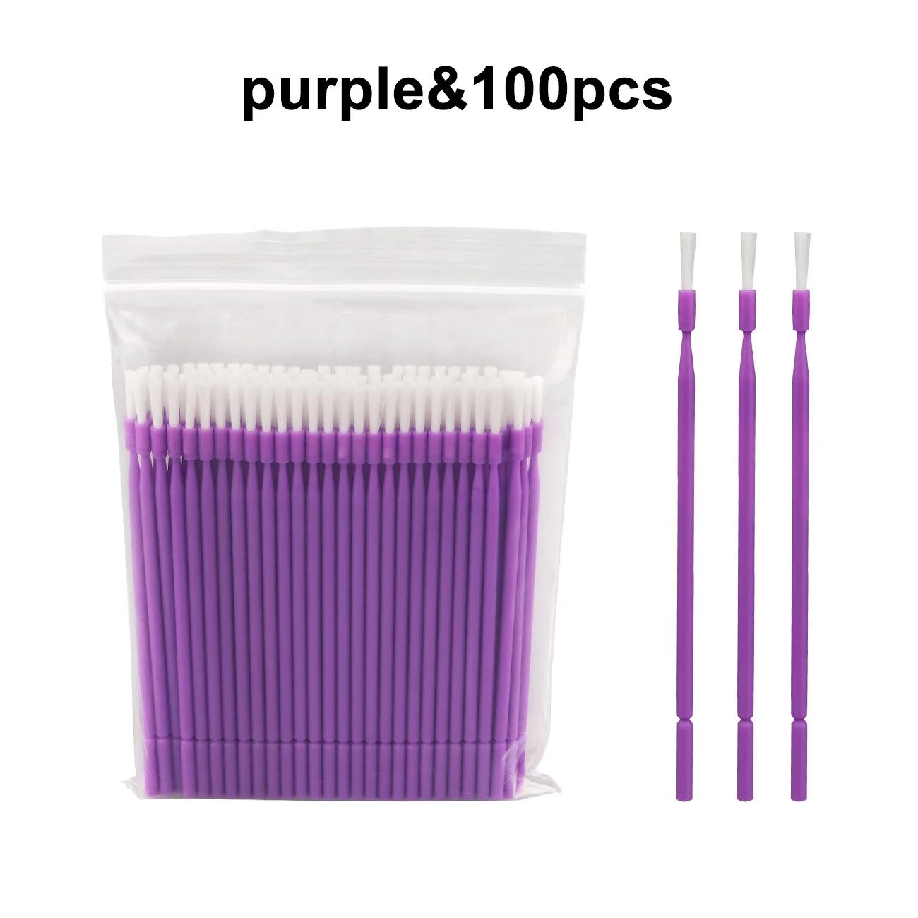 

Nigf 100Pcs/Bag Dental Long Disposable Micro Brush Applicators Brushes Dentistry Odontologia Extension Tools Professional Grade фиолетовый
