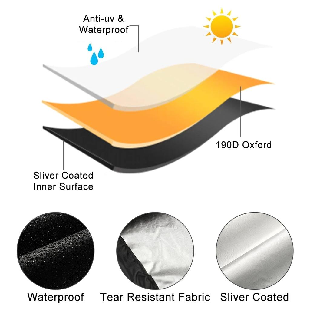 Abdeckung für Mobilitätsroller, wasserdicht, für Rollstuhl, Aufbewahrung, 190D Oxford-Gewebe, Regenschutz, staubdicht, für Fahrräder und Motorräder