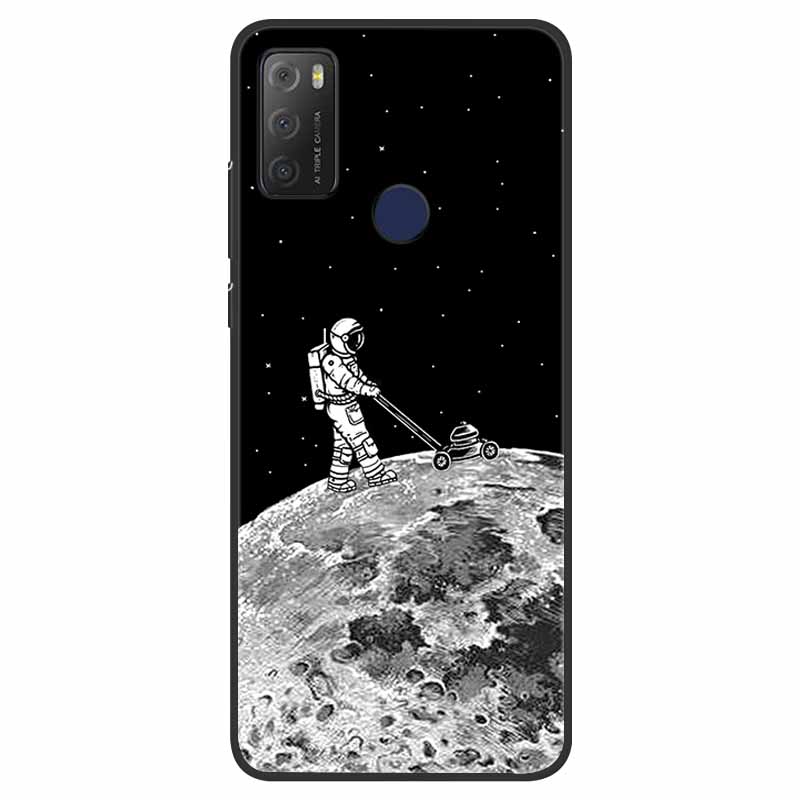 For TCL 20Y Case Marble Soft Silicone Back Wolf Shell for TCL 20E 6125F 6.52 Inch Fundas Phone Cover For TCL20Y 6156D 20 E Coque