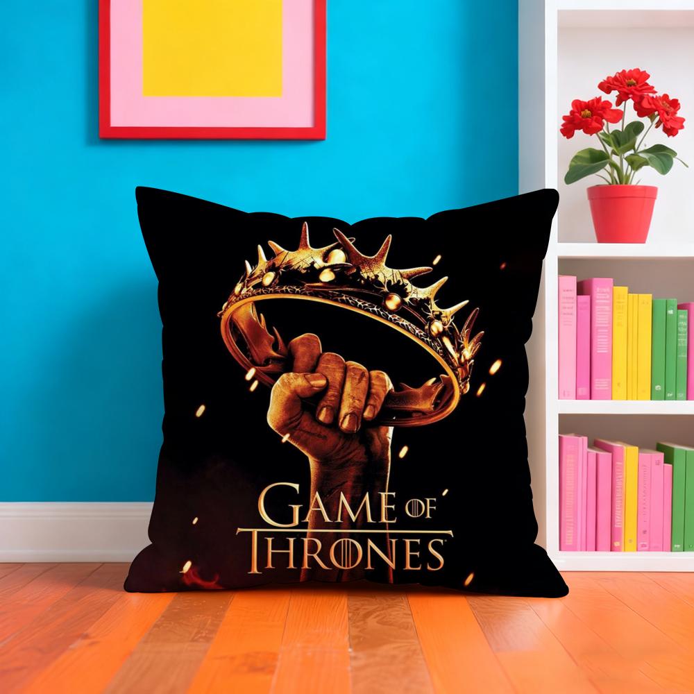 TV-G-GamES Of T-ThroneS Kissenbezug Plüschstoff Weich Beidseitig bedruckt Sofa Warm Winter Zuhause Geschenk Kissenbezug