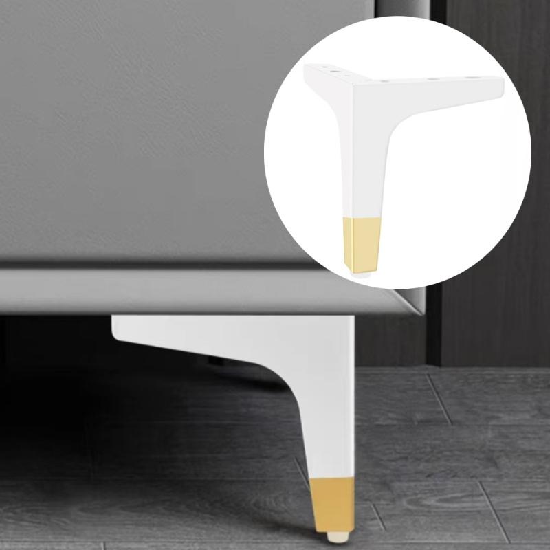 4pcs Furniture Legs with High Load-bearing Capacity, Metal Replacement Legs Suitable Cabinets Beds Easy To Install Furniture Leg