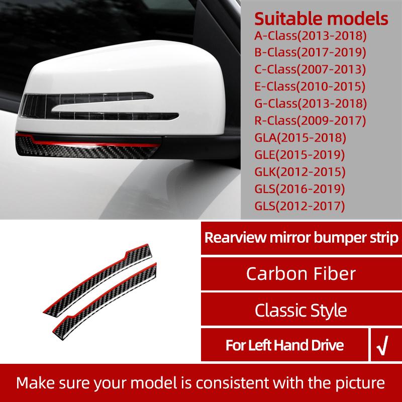BETTERHUMZ For Mercedes Benz W204 C Class Accessories Carbon Fiber Central Control Gear Shifter Panel Trim Sticker Car Interior