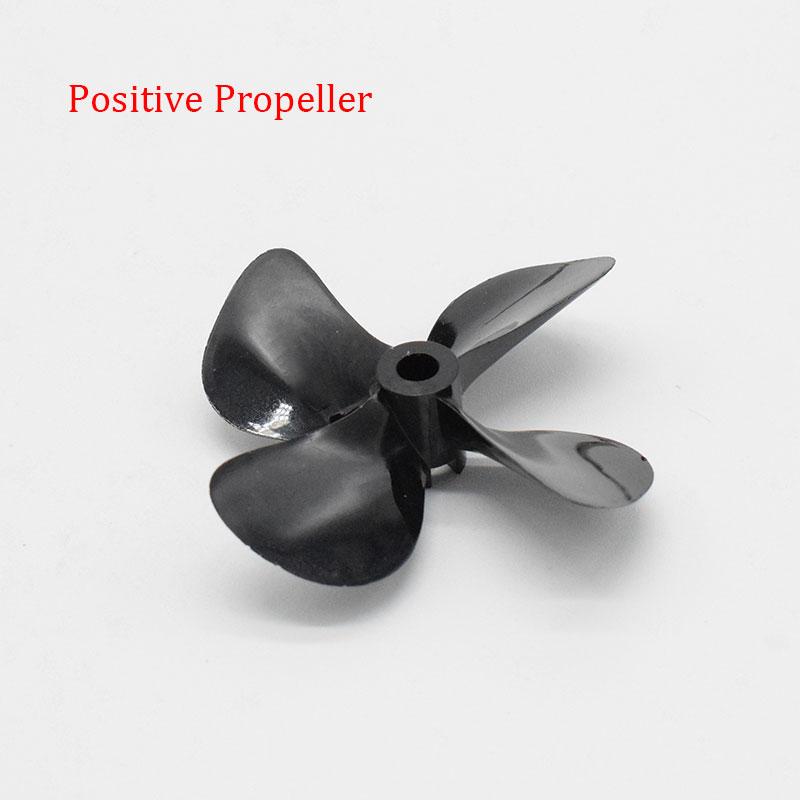 1pc Rc Boat Propeller High Thrust 4 Blades Propeller Positive & Reverse Paddel Fits For Rc Bait Boat Trawl Boat DIY Ship Parts