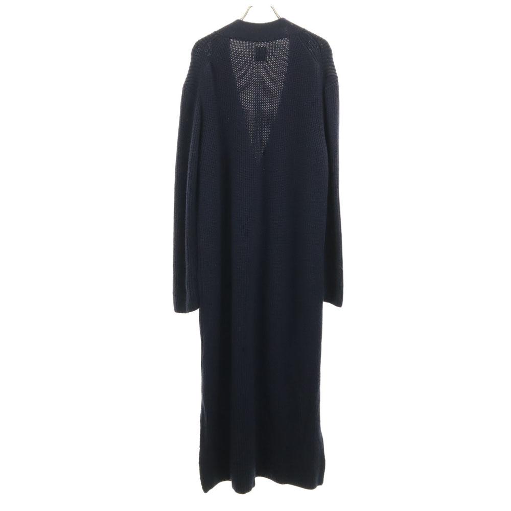 BATONER Vyrobeno v Japonsku vlna Dlouhý rukáv dlouhý pletený kardigan 1 Námořnická modrá Dámský Použitý